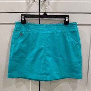 Pga Tour Skort Womens Medium Turquoise Blue Athletic Sport Golf Tennis